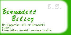 bernadett bilicz business card